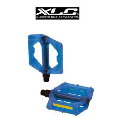 XLC PD-M16 Bilyalı Transparan Platform Bisiklet Pedalı Mavi