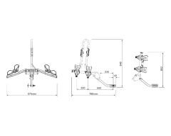 Buzz Rack Buzzybee H2 Kare Bağlantı Çeki Demiri Bisiklet Taşıyıcı