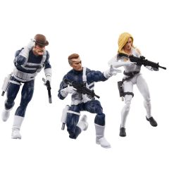 Marvel Legends Captain America S.H.I.E.L.D. Series: Nick Fury Jr. & Sharon Carter & Dum Dum Dugan 3-Pack (3'lü Paket) Aksiyon Figür