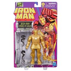Marvel Legends Iron Man Retro Collection Series: Iron Man (Model 01 - Gold) Aksiyon Figür