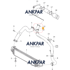 Volvo S40 V50 C30 S60 V60 Turbo Hortumu Küçük D2 31370494