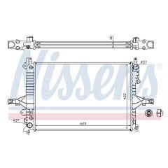 Nissens Volvo S60 S80 V70 XC70 Su Radyatörü 36002407