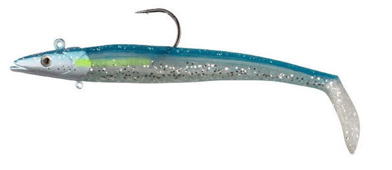 Savage gear Sandeel 18 cm 100 gr 2+1 Adet Suni Yem Blue Silver
