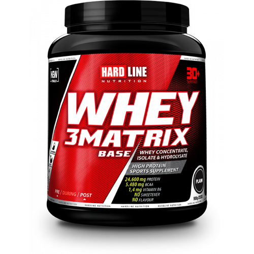 Hardline Nutrition Whey 3 Matrix Base Protein Tozu Sade 908 Gr