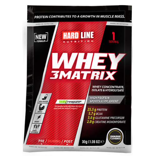 Whey Hardline 3Matrix Tek Kullanımlık Muzlu 30 Gr