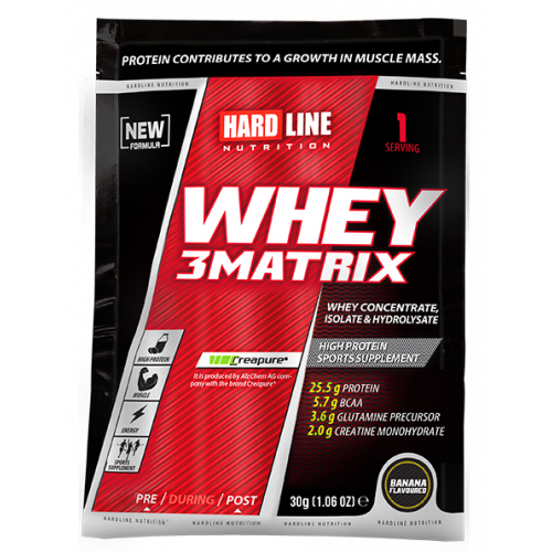 Whey Hardline 3Matrix Tek Kullanımlık Muzlu 30 Gr