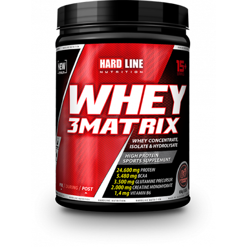 Hardline Nutrition Whey 3 Matrix Protein Tozu Çilekli 454 Gr