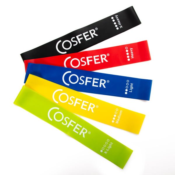 Cosfer Latex Aerobik Band 5 lü set