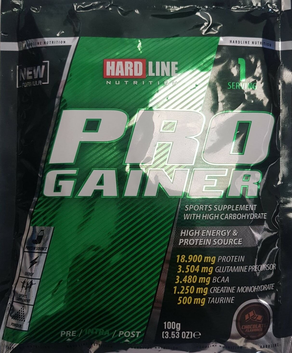 Hardline Pro Gainer Karbonhidrat Tozu Çikolatalı 100 Gr