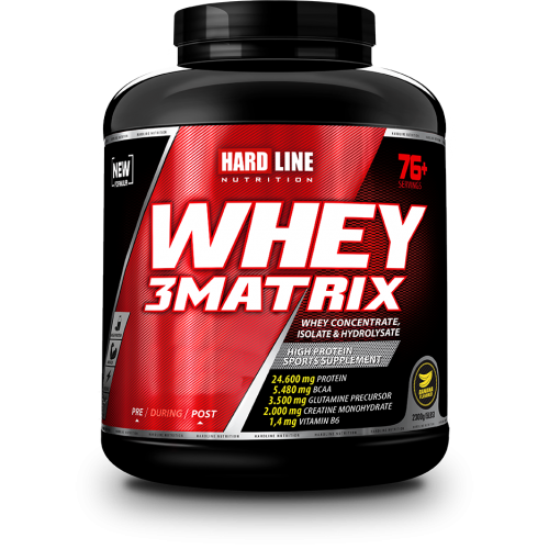 Hardline Nutrition Whey 3 Matrix Protein Tozu Muzlu 2300 Gr