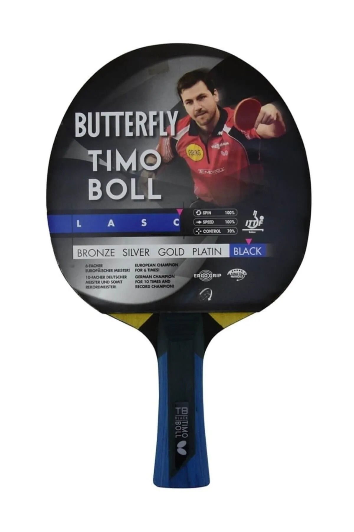 Timo Boll Black Masa Tenisi Raketi