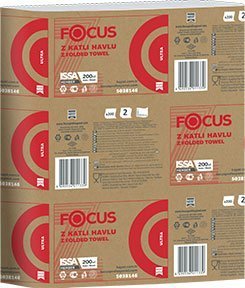 Focus Ultra Z Katlı Havlu 22.5x24 Cm 200X12 Pk