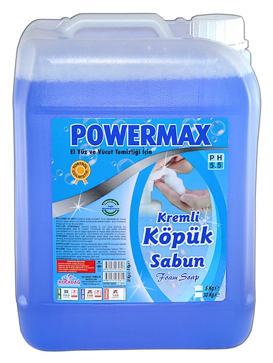 Powermax Kremli Köpük Sabun 5 Lt