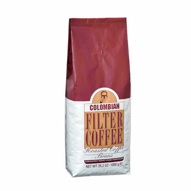 Mehmet Efendi Colombian Filter Coffee 1000 Gr Kavrulmuş Çekirdek