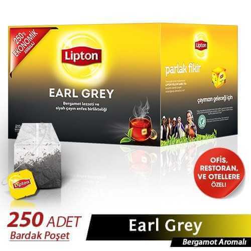 Lipton Earl Grey Bardak Poşet Çay 250'li
