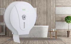 Vialli Maxi Jumbo Tuvalet Kağıdı Dispenseri Beyaz MJ2