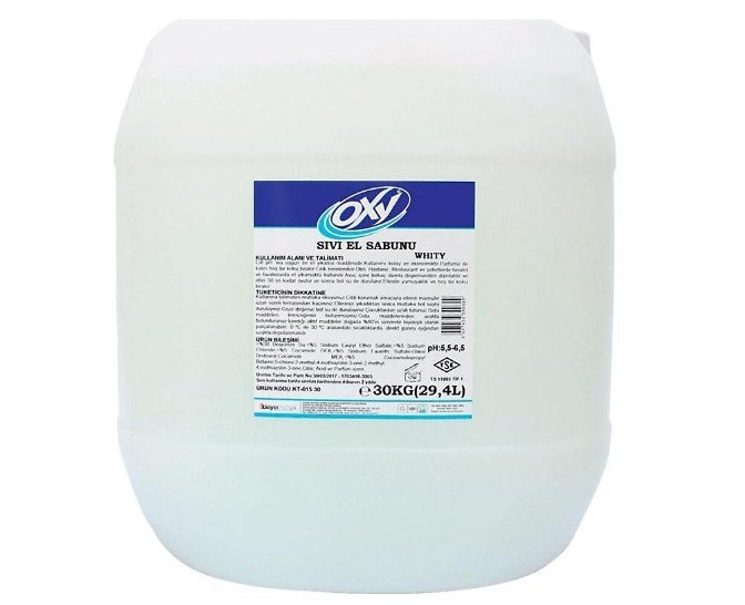 Oxy Sıvı El Sabunu Beyaz 30 Kg