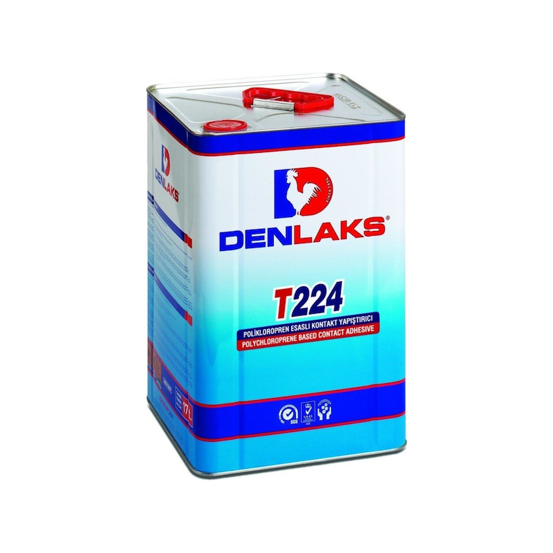 Denlaks T224  Solvent Bazlı Kontakt Yapıştırıcı - 14kg teneke