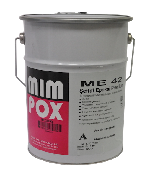 Mimpox ME42 Şeffaf Epoksi - 8kg Set