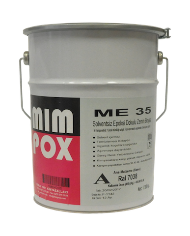 Mimpox ME35  Epoksi Dokulu Zemin Boyası - 20kg set