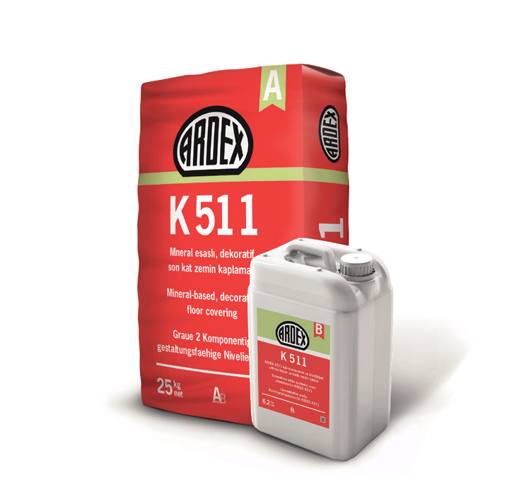 Ardex K511 - Set (25kg Toz+ 6,20kg Sıvı) (Renk= Açık Gri)