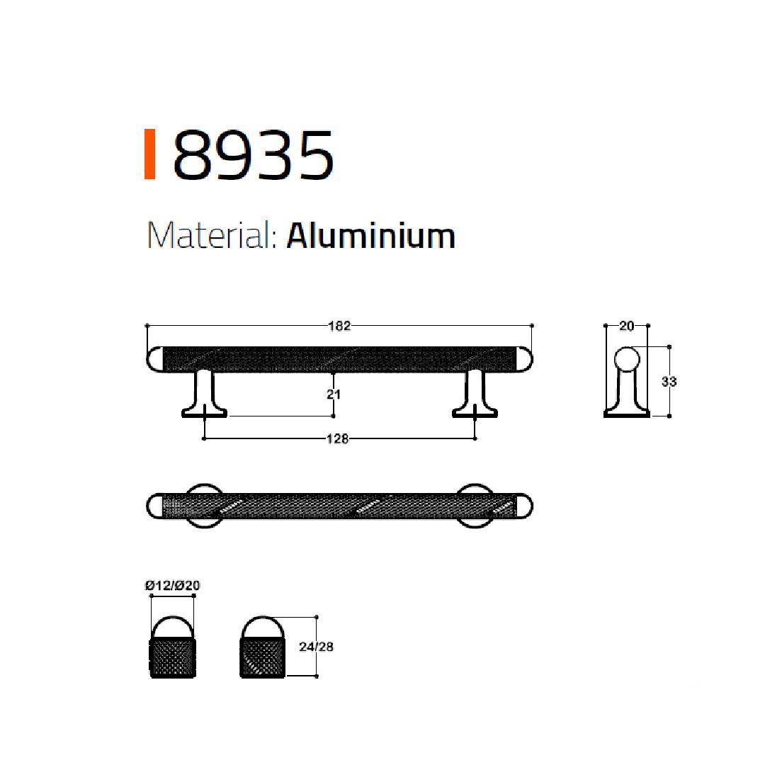 8935 KLASİK KULP ROSE RENK