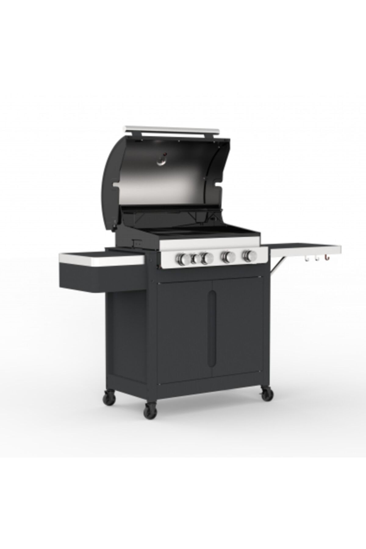 Barbecook Stella 4311 Gazlı Siyah Kızılötesi Yan Isıtıcılı 174x59x119 cm