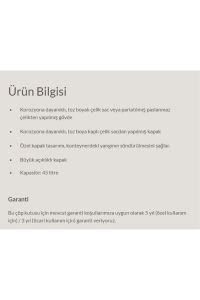 HAİLO  45 LT GRİ ÇÖP KOVASI