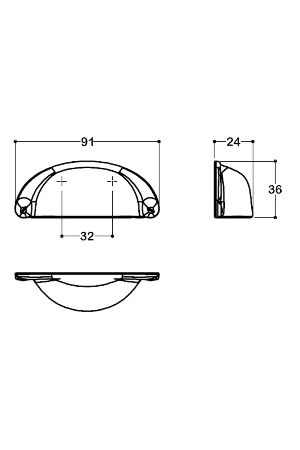 SSY4525 32 MM ANTİK RENGİ TAS KULP