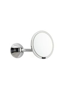 5 X Krom Duvara Monte Büyüteçli Makyaj Aynası Krom Renk 400X135X230 mm