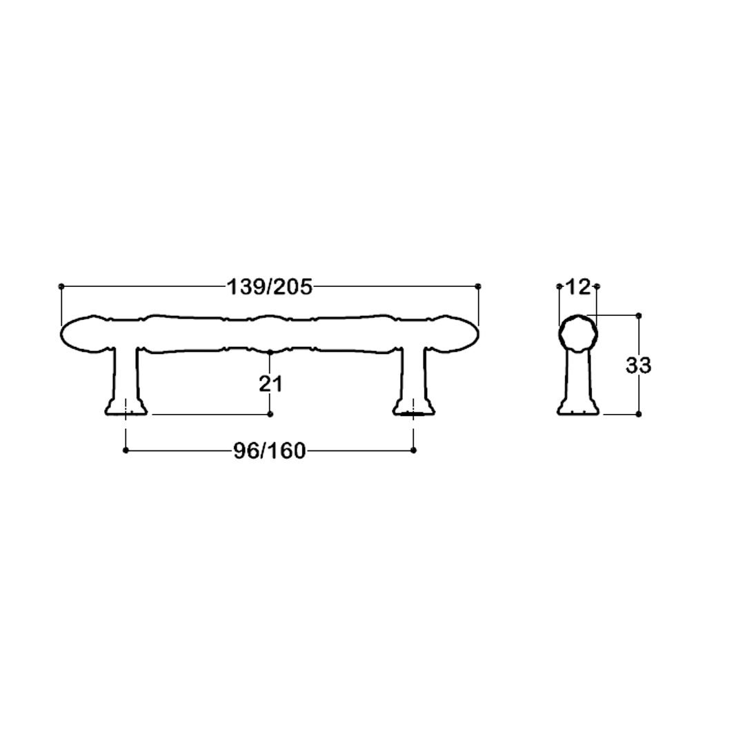 4467 Modern Kulp Parlak Nikel Renk