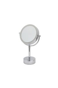 5 X Krom Masa Üstü Büyüteçli Makyaj Aynası Krom Renk 390X150X125 mm