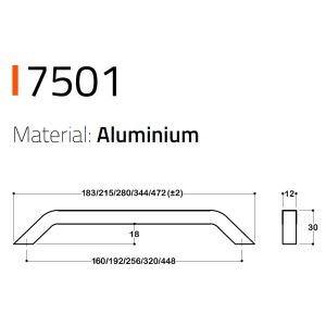 7501 MODERN KULP MAT ALTIN RENK