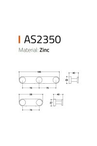 2350 YAPIŞKANLI ASKI KROM 170 MM