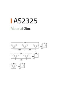 2325 SYSTEM YAPIŞKANLI ASKI KROM 45 MM