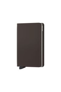 Secrid Slimwallet Matte Truffle - Mat Koyu/Kahverengi %100 Orjinal Avrupa Derisi Cüzdan