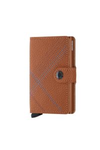 Secrid Miniwallet Stitch Linea Caramello, N/A - %100 Orjinal Avrupa Derisi Cüzdan