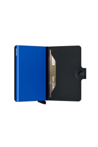 Secrid Miniwallet Matte Black& Blue, N/A - %100 Orjinal Avrupa Derisi Cüzdan