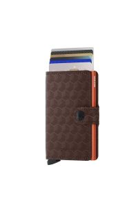 Secrid Miniwallet Optical Brown Orange;N/A - %100 Orjinal Avrupa Derisi Cüzdan