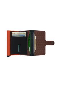 Secrid Miniwallet Optical Brown Orange;N/A - %100 Orjinal Avrupa Derisi Cüzdan