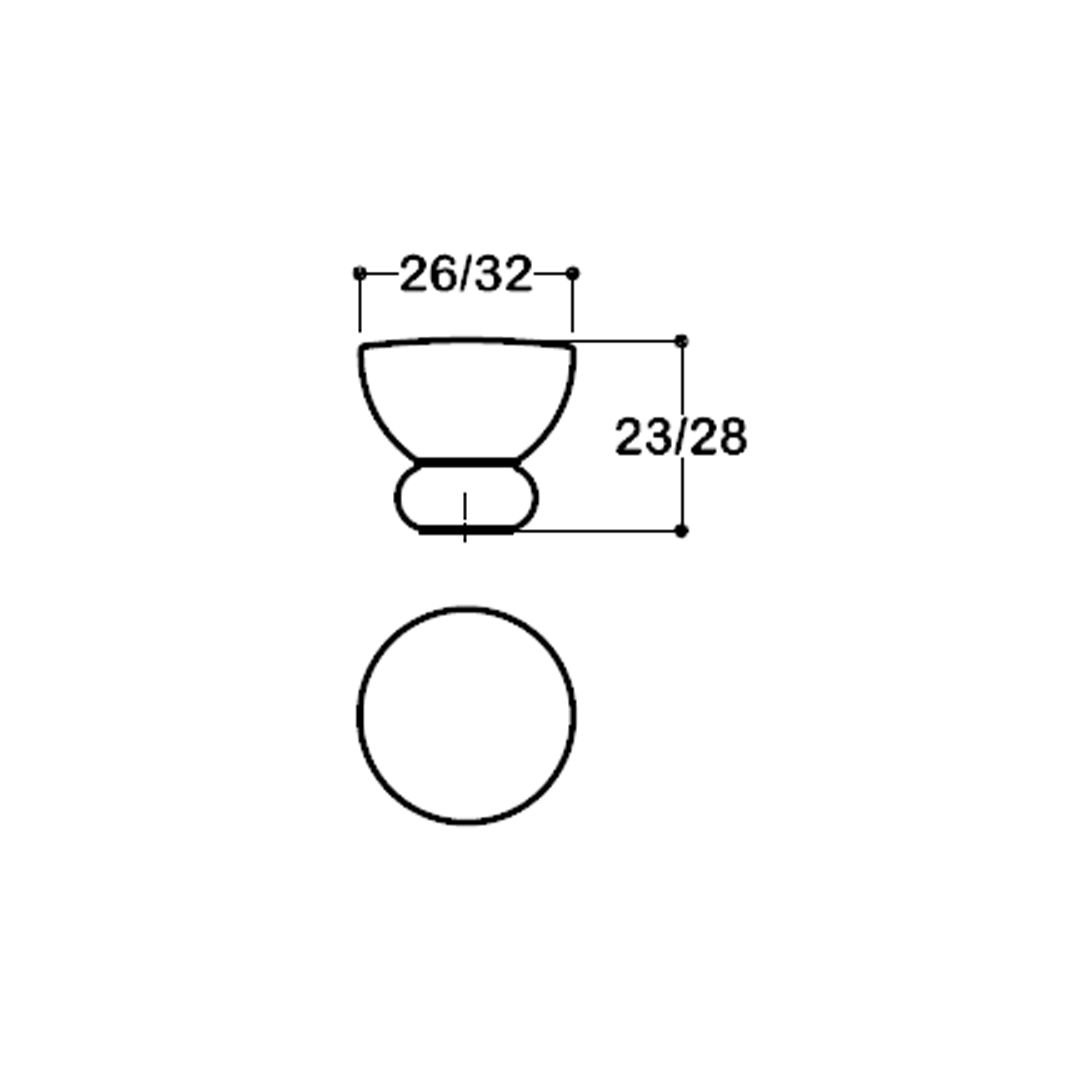 1958 TEK DELİKLİ KULP ROSE RENK