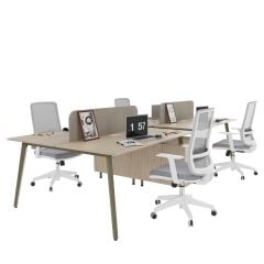 Akr Ofis Kip Kesonlu İkili Workstation