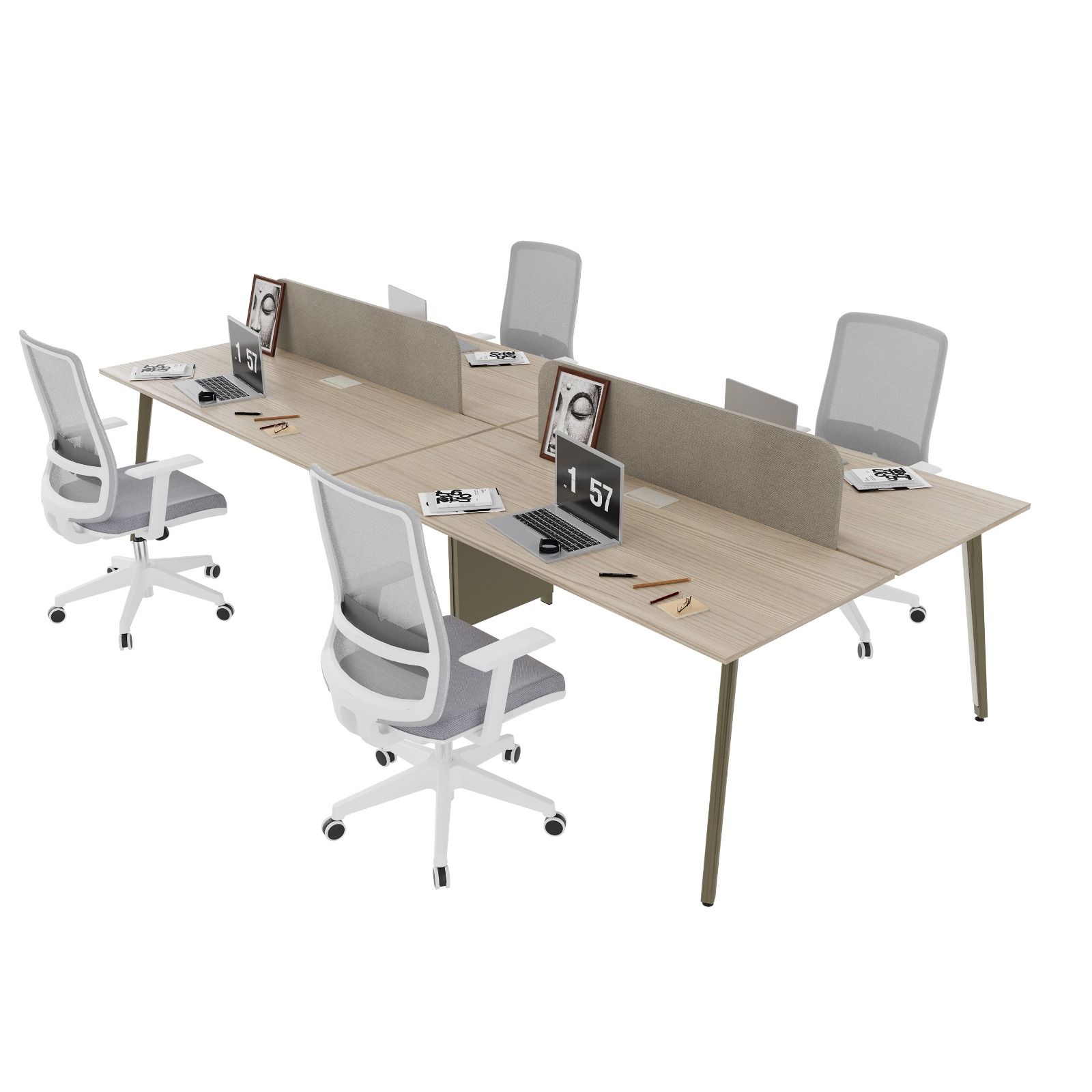 Akr Ofis Kip Dörtlü Workstation