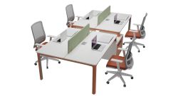 Akr Ofis Nord Kabinli Dörtlü Workstation