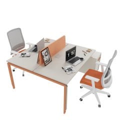 Akr Ofis Zoom Kesonlu İkili Workstation