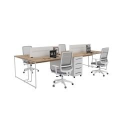 Akr Ofis Up Dörtlü Workstation