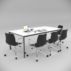 Akr Ofis  Corner Toplantı Masası Beyaz