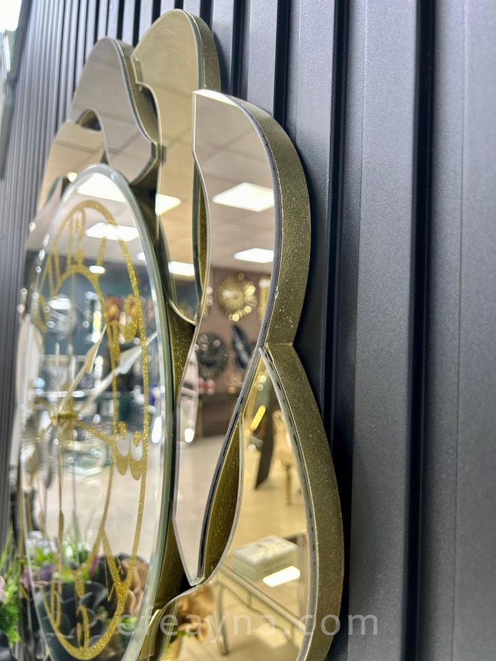 BURGU-GOLD & BRONZ DUVAR SAATİ 80CM