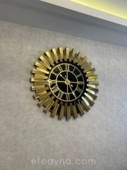 PİYANO X -GOLD AYNA DUVAR SAATİ