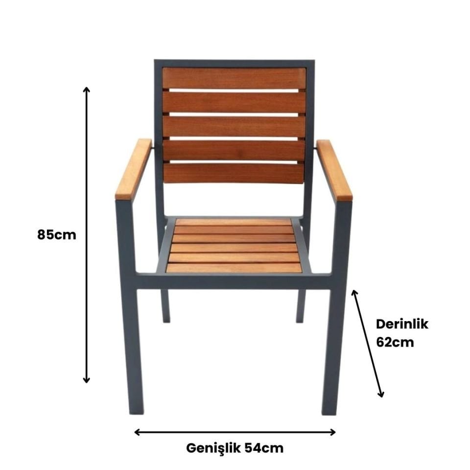 Alüminyum Dış Mekan İreko Sandalye